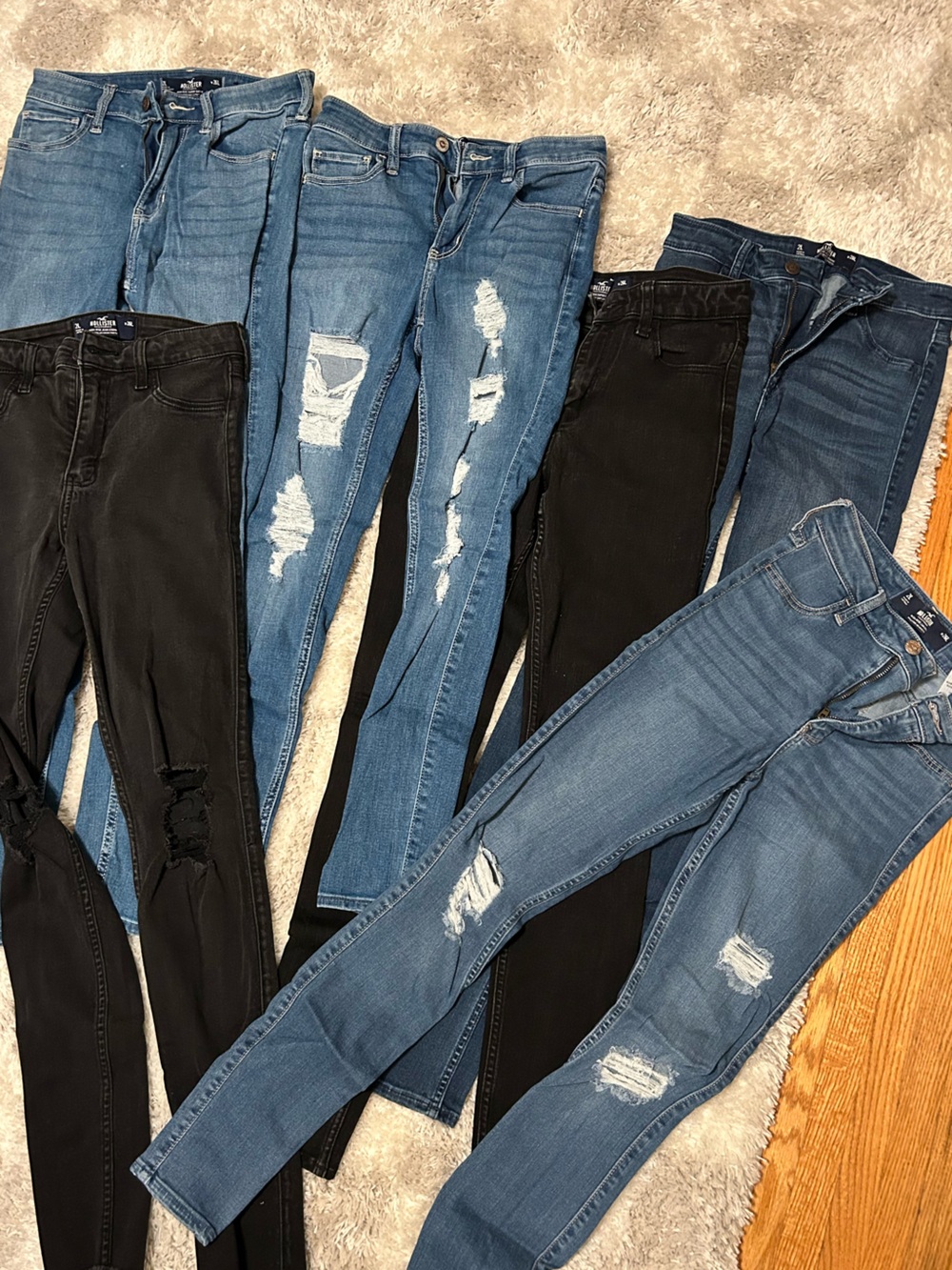 Hollister Skinny Jeans 6 Pair Bundle